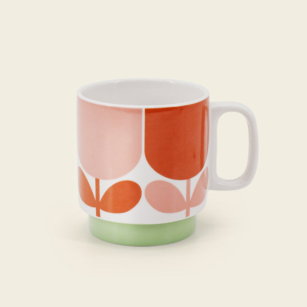 Stackable Mug Set of 6 - Block Flower