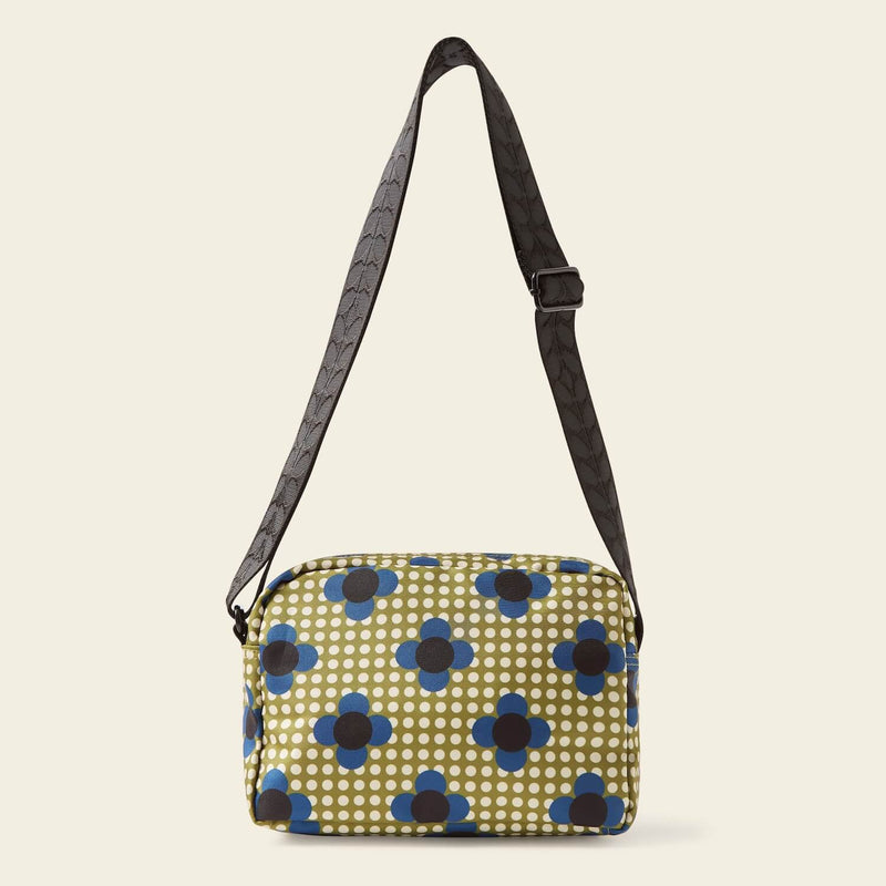 Angle Camera Bag in Flower Polka Dot Olive by Orla Kiely 