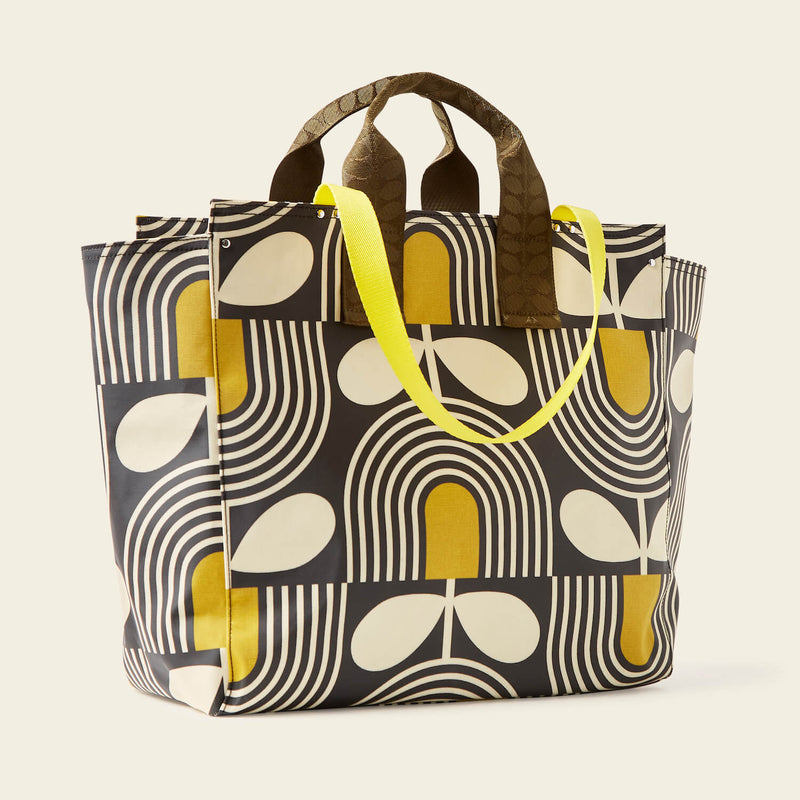 All in Tote - Giant Striped Tulip Noir