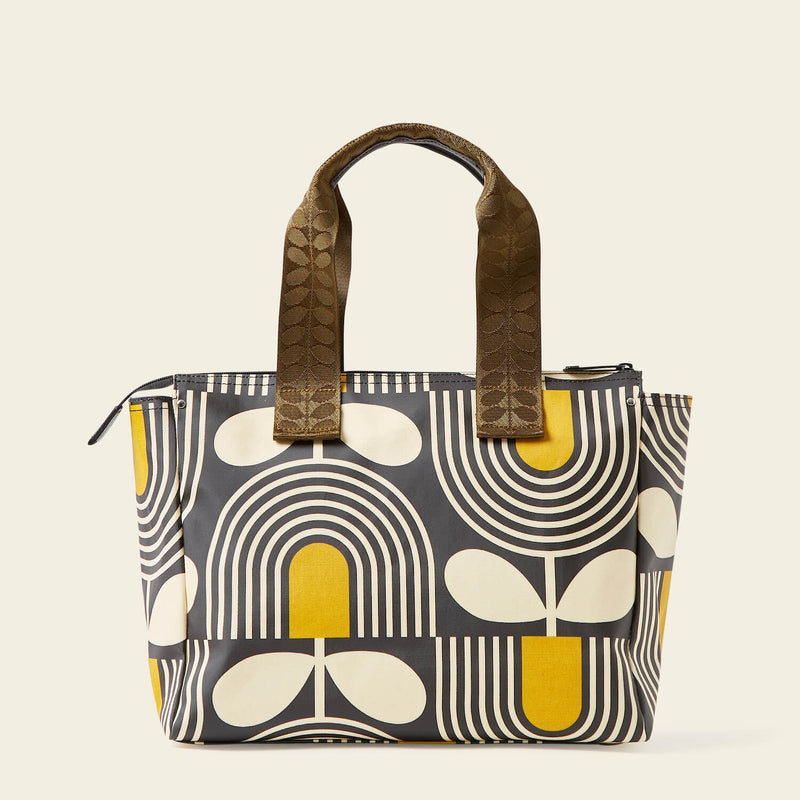 Walker Tote - Giant Striped Tulip Noir