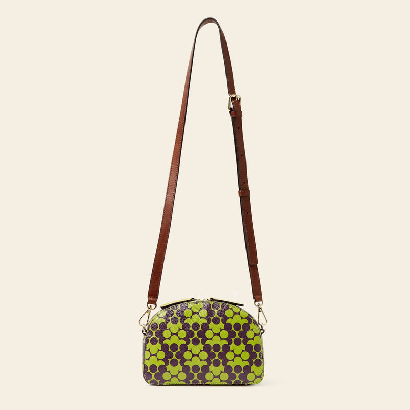 Babaluna Crossbody - Purple Puzzle Flower