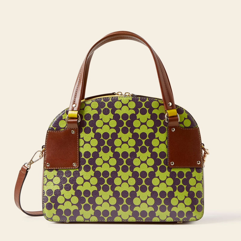 Luna Bowling Bag - Purple Puzzle Flower