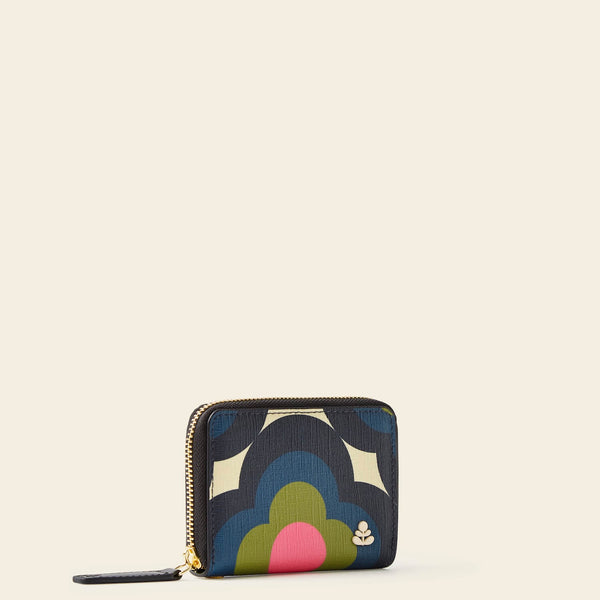 Remember Me Purse in Radial Flower Rockpool pattern by Orla Kiely