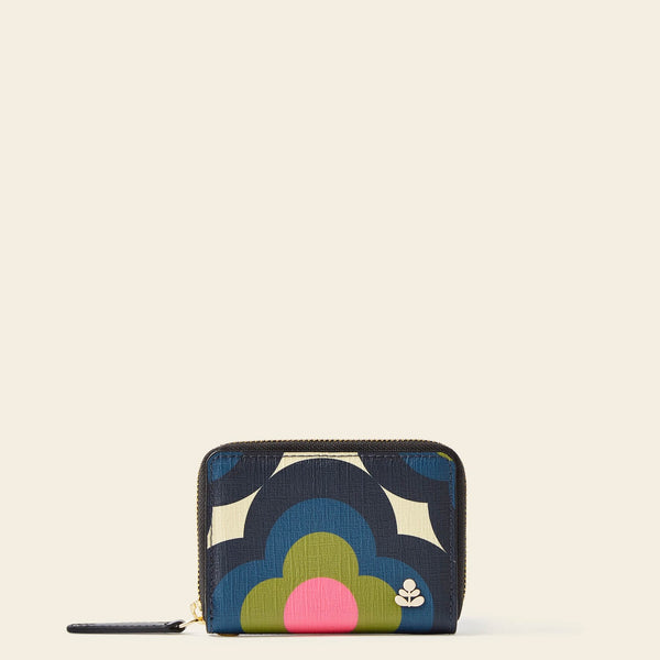 Remember Me Purse in Radial Flower Rockpool pattern by Orla Kiely