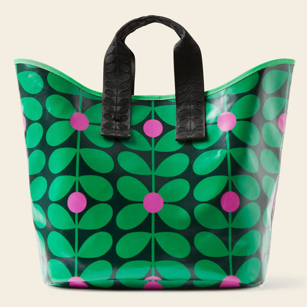 Carryall Large Tote - Sixties Stem Emerald