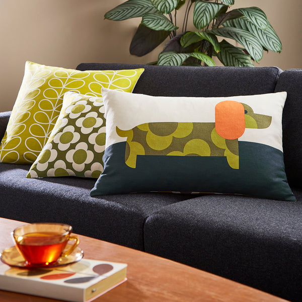 Dachshund Cushion - Yellow