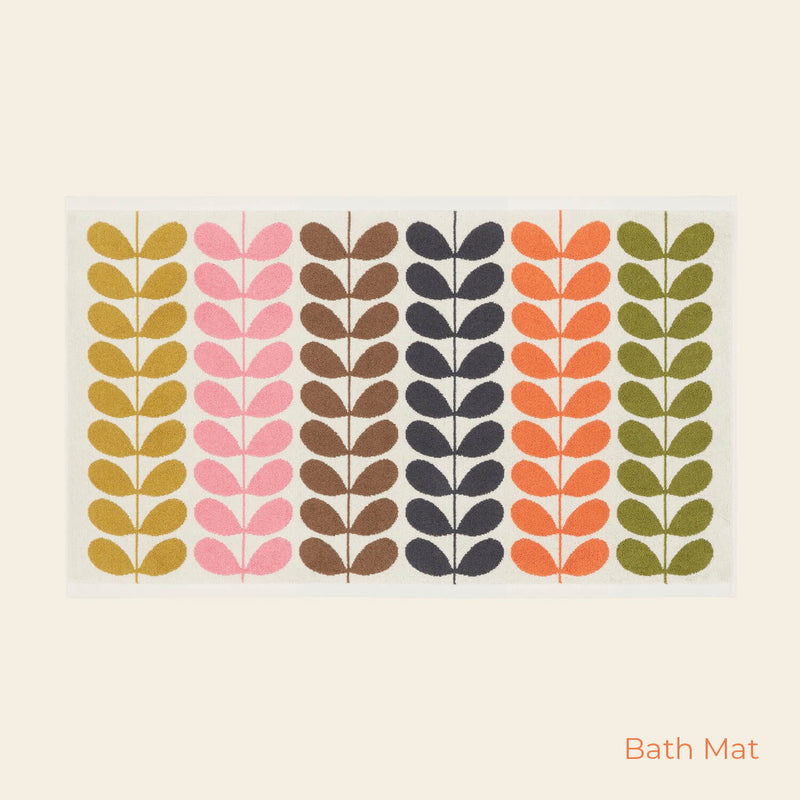 Multi Stem Bath Mat in Auburn by Orla Kiely