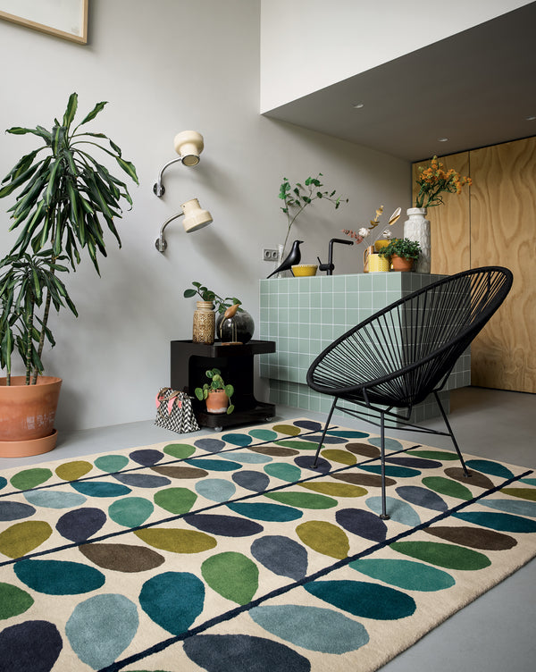 Linear Multi Stem Kingfisher Rug