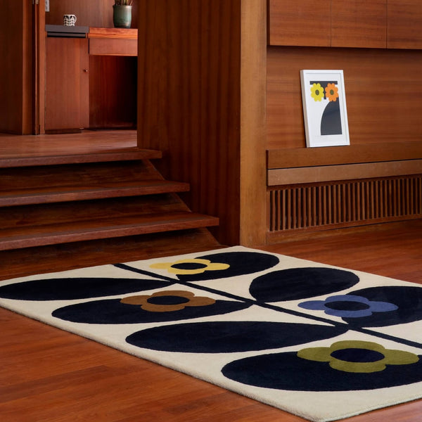 Wild Rose Fawn Rug by Orla Kiely