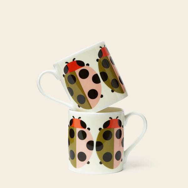 Mug Set of 2 - Lady Bug Tomato