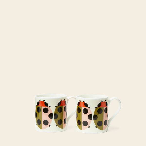 Mug Set of 2 - Lady Bug Tomato