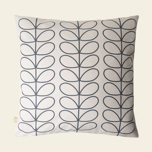 Small Linear Stem Cushion Cool Grey